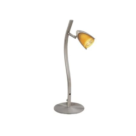 Gorgeousglow 110 V & 50 watt Claudine Desk Lamp; Amber GO1081619